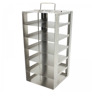 不锈钢卧式冰柜架 8层 手提式 14*14.2*46.4cm 放81格塑料冻存盒或纸冻存盒